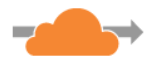 Orange cloud icon