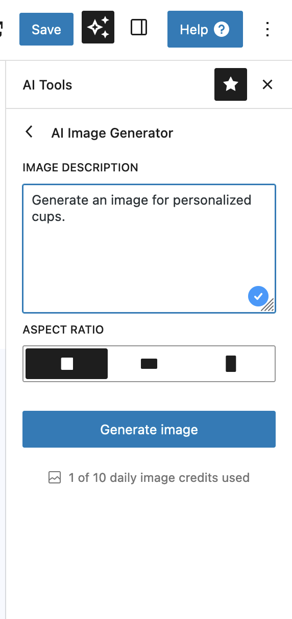 Prompt for image