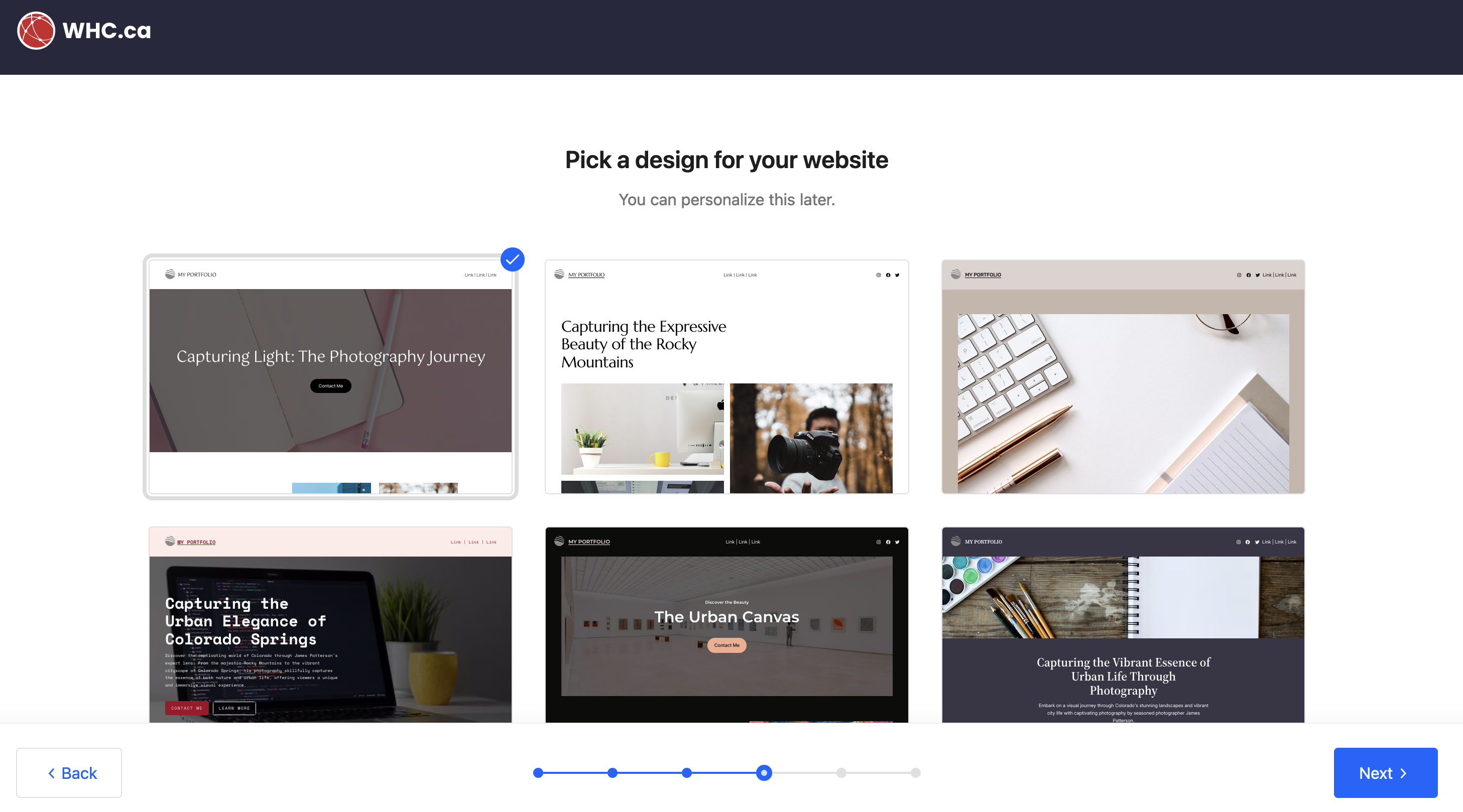 Design of Website