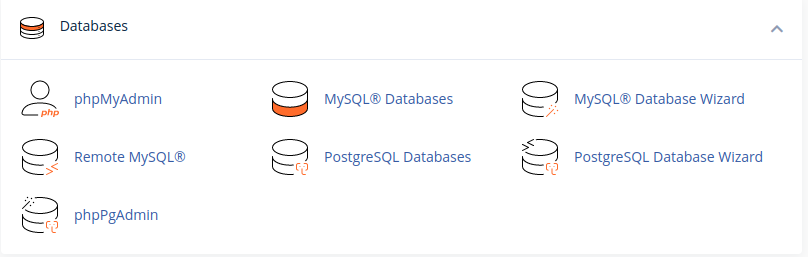 Database section