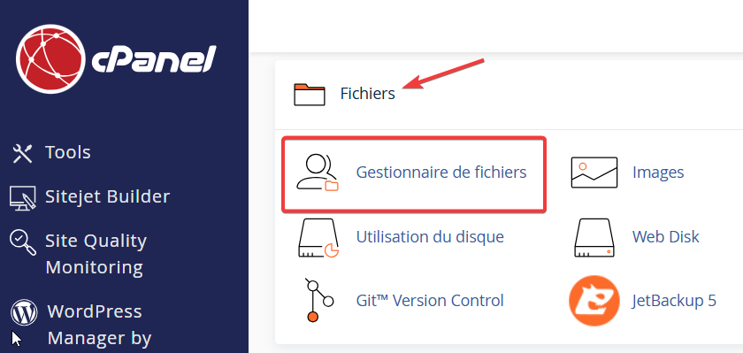 cPanel UI