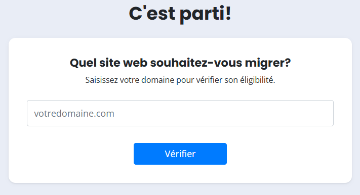 Migration UI